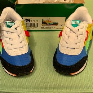 PUMA Kids' Rider Twofold Kinderfit Sneakers- Multicolor